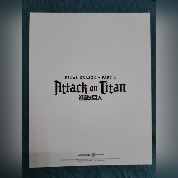 Set of 5 Attack on Titan Final Season Part 1 Art Cards - Picture 3 of 11